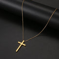 Stainless Steel Necklaces Classic Cross Jesus Fashion Large Style Man Chain Necklace For Women Jewelry Collar Pendant Gifts NEW