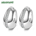 Pendientes de aro pequeños de 18 mm de plata de ley 925 auténtica para mujer, regalo de joyería para bodas