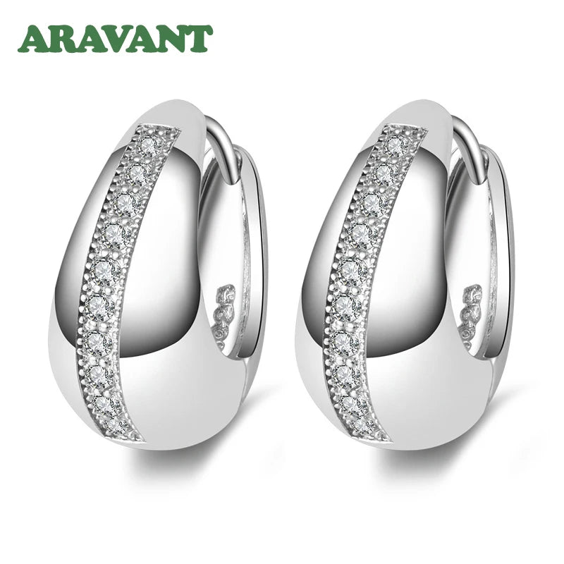 Pendientes de aro pequeños de 18 mm de plata de ley 925 auténtica para mujer, regalo de joyería para bodas