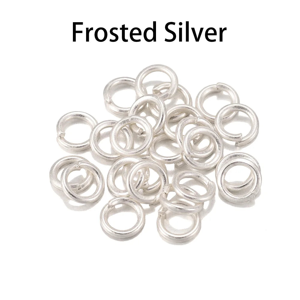 100-200 unidades/lote 4 5 6 8 10 mm anillos de salto abiertos bucles anillos partidos conectores de artesanía para la fabricación de joyas DIY accesorios