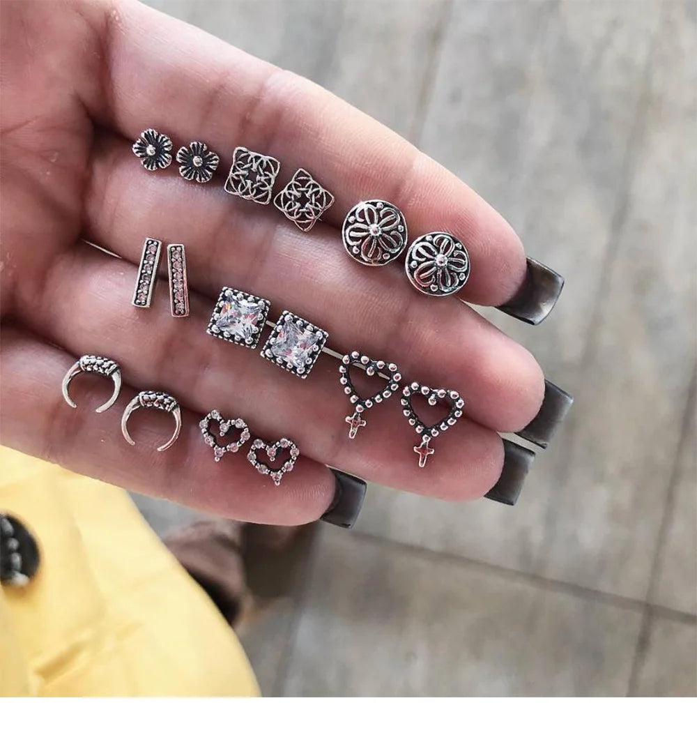 Böhmische Muschel-Seestern-Ohrhänger-Set für Damen, Sommer, Strand, Perlen-Muschel-Ohrringe, Geometrische Ohrringe, Mädchen, Modeschmuck