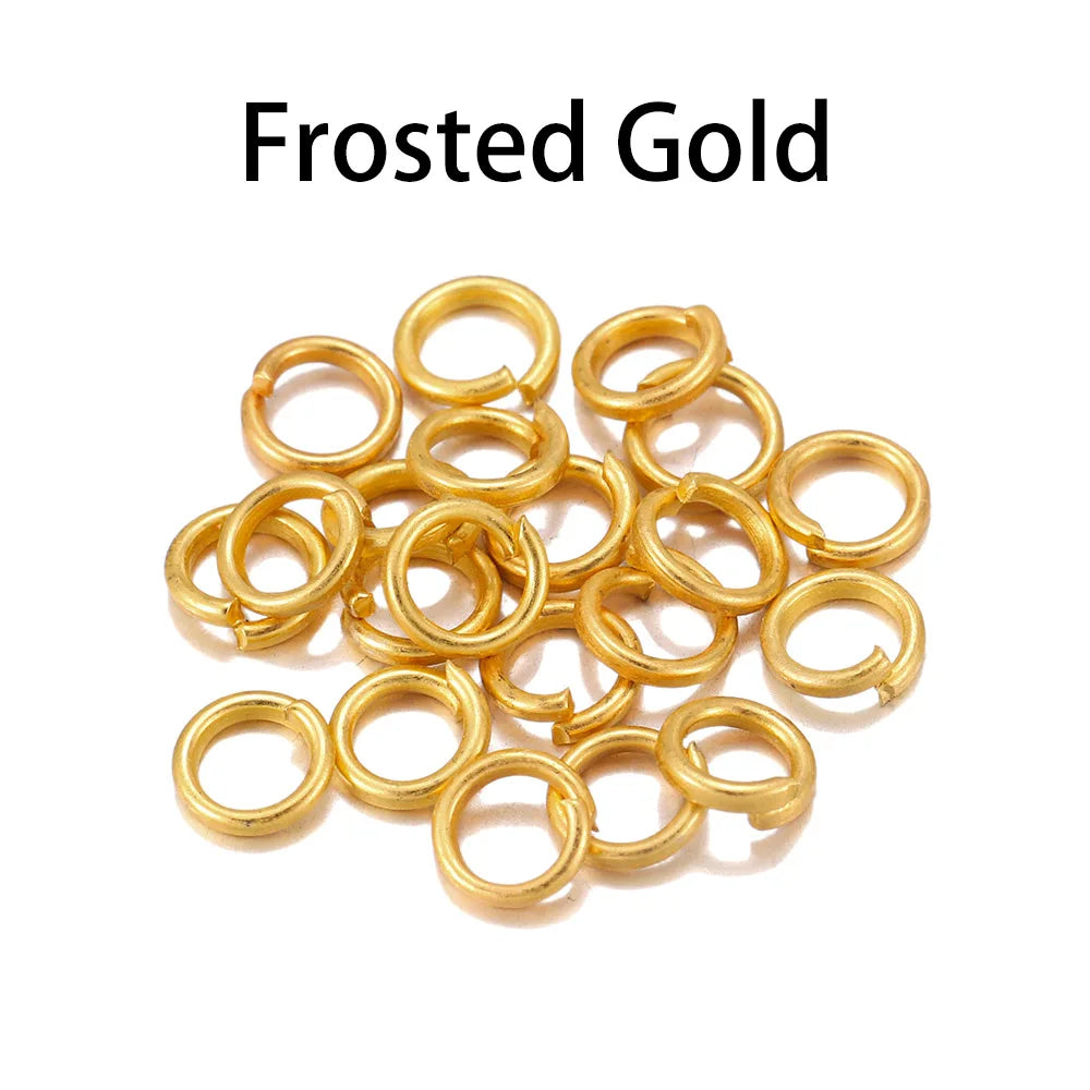 100-200 unidades/lote 4 5 6 8 10 mm anillos de salto abiertos bucles anillos partidos conectores de artesanía para la fabricación de joyas DIY accesorios