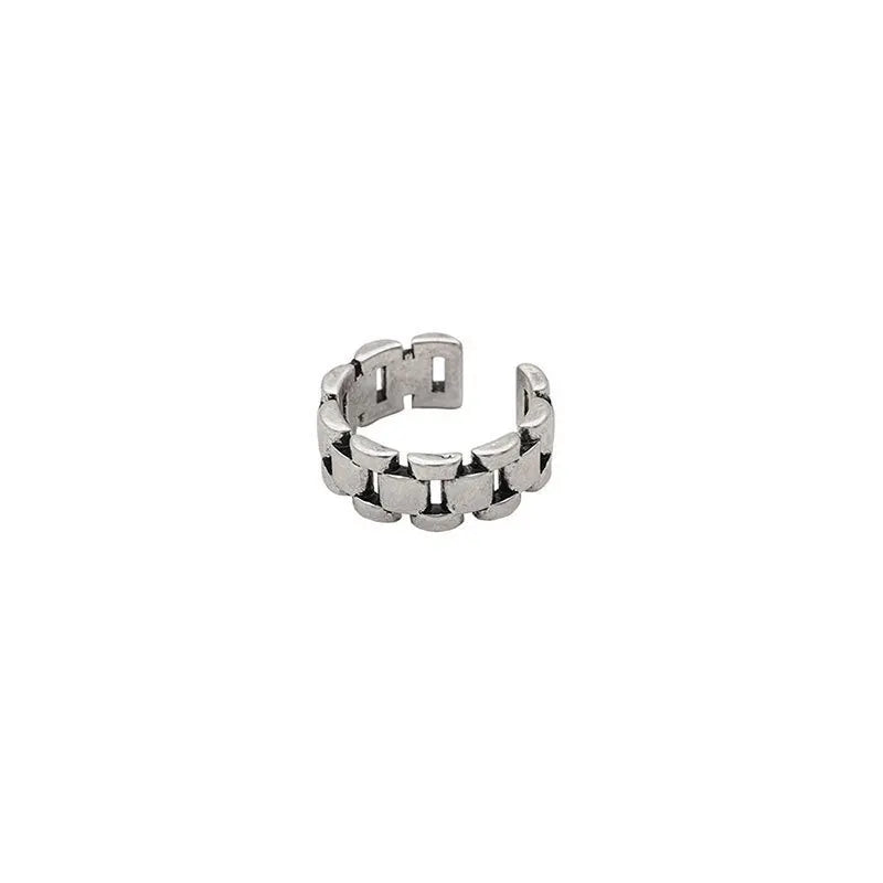 VENTFILLE 925 Sterling Silber Fingerringe Neue Mode Kreative Kreuz Hohlkette Geometrischer Partyschmuck Geschenke