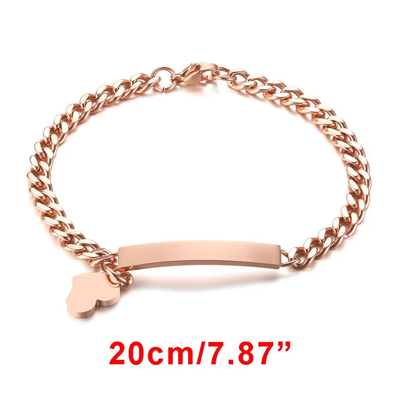 Personalisierte Armbänder mit Gravur für Namen und Geburtsdatum, persönliches Geburtstagsgeschenk für kleine Jungen und Mädchen, Edelstahlarmband