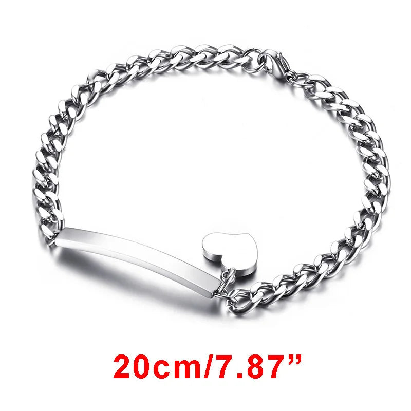Vnox Individuelle Baby Mädchen Armbänder, Antiallergisches Edelstahlarmband für frischgebackene Mütter, Personalisiertes Namens-Geburtstagsgeschenk für Jungen und Mädchen
