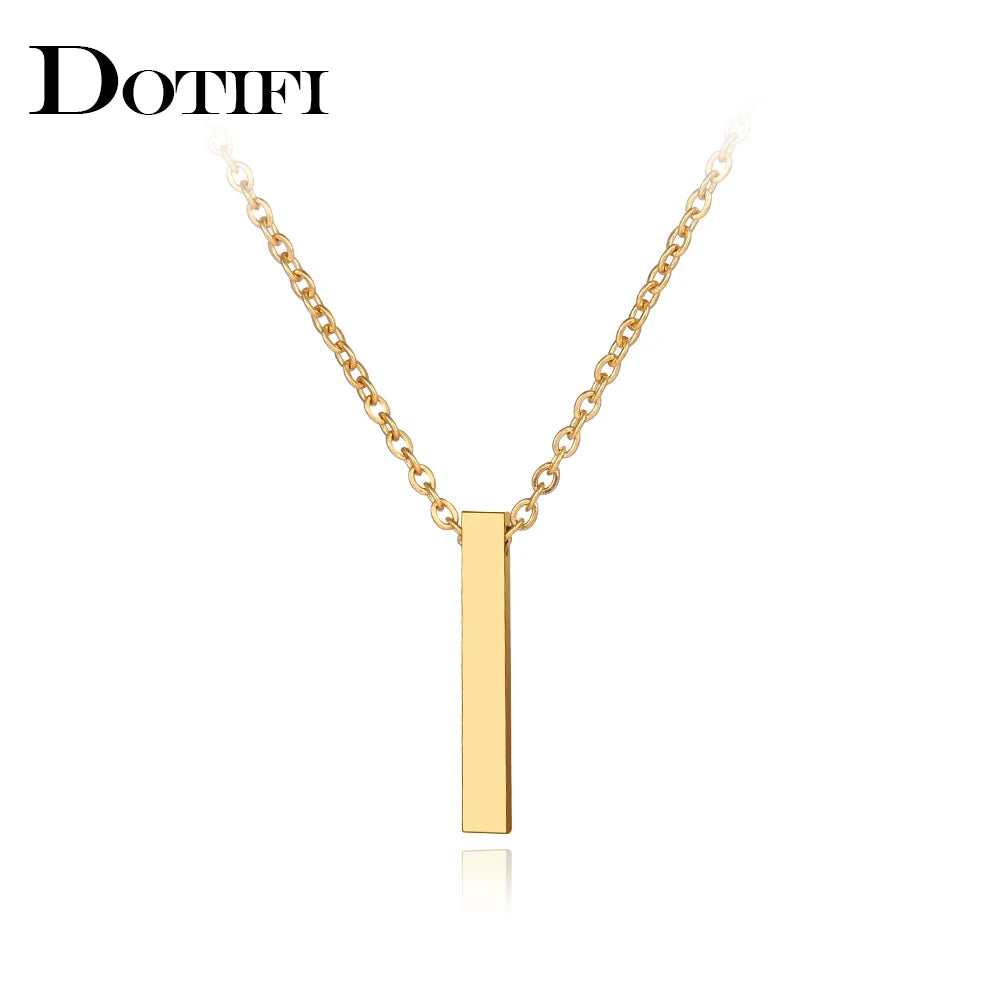 Stainless Steel Necklaces Minimalism Classic Fashion Style Men Chain Necklace For Women Jewelry Collar Pendant Gifts NEW