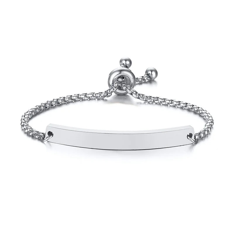 Personalisierte Armbänder mit Gravur für Namen und Geburtsdatum, persönliches Geburtstagsgeschenk für kleine Jungen und Mädchen, Edelstahlarmband