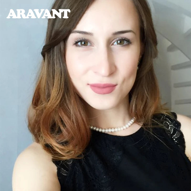 Cadena de collar de perlas de agua dulce de 8 mm de plata 925 Aravant para mujer, joyería de moda