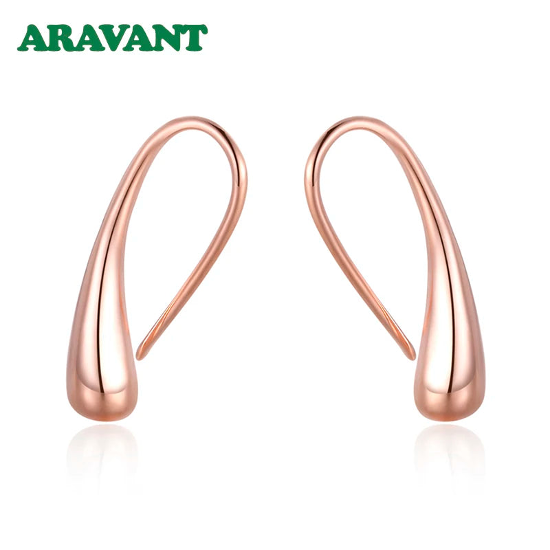 Aravant Pendientes Colgantes de Plata 925 con Forma de Lágrima/Gota de Agua/Gota de Lluvia Negros para Mujer Hombre Joyería de Moda Regalos 4 Colores