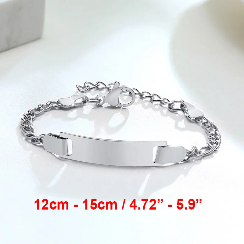 Personalisierte Gravur-Armbänder mit Geburtsdatum, persönliches Geburtstagsgeschenk, Edelstahlarmband