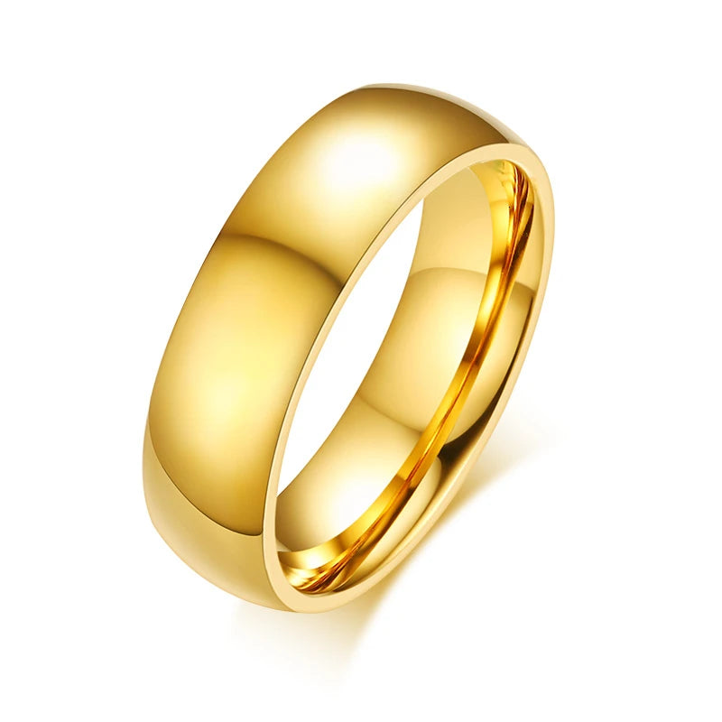 Anillos de boda personalizados con nombre grabable para parejas, hombres y mujeres, de acero inoxidable, regalos para fiesta de compromiso
