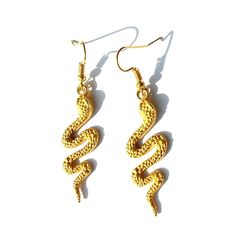 50 Stilvolle Ohrringe für Frauen, Fashion Punk Ohrhänger, einfache coole süße Schmuckstücke, individuelle handgemachte Mädchen Snake Cross Animal