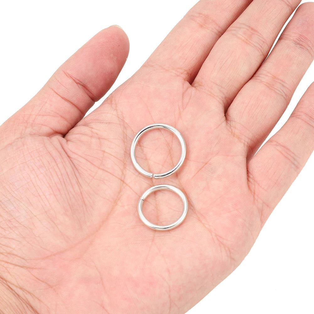 100-200 Stück/Los 4 5 6 8 10 mm offene Biegeringe Spaltringe Bastelverbinder für DIY Schmuckherstellung Zubehör