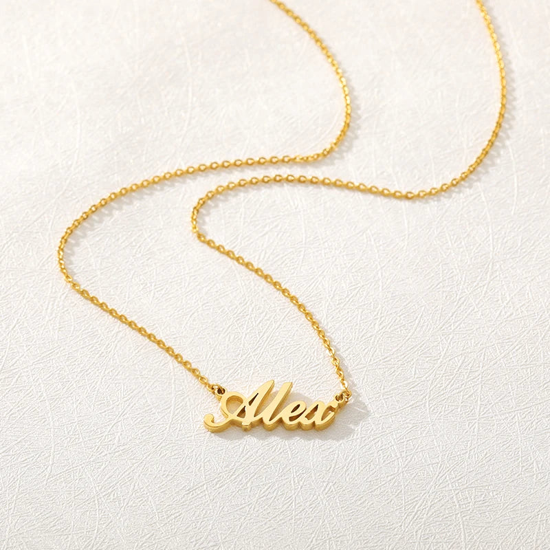 Handmade Any Custom Name Necklace Women Men Jewelry BFF Personalized Handmade Necklaces Choker Gift Friendship
