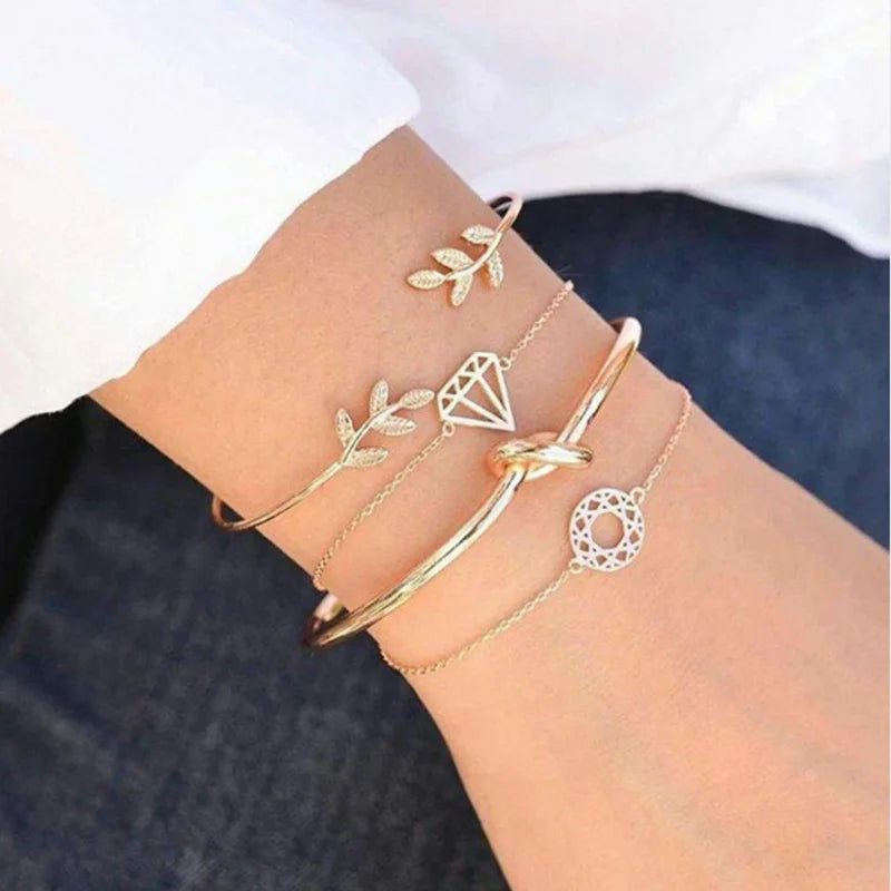 Boho Armreif für Frauen Schildkröte Elefant Herz Muschel Stern Mond Pfeil Karte Kristall Charms Perlen Armband Set Böhmischer Schmuck