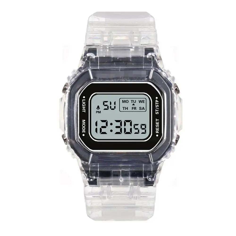 Luxus Damen Roségold Silikonuhren Frauen Mode LED Digitaluhr Lässige Damen Elektronische Armbanduhr Reloj Mujer 2025