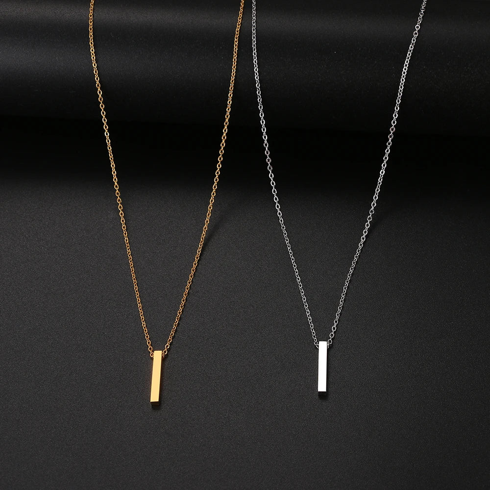 Stainless Steel Necklaces Minimalism Classic Fashion Style Men Chain Necklace For Women Jewelry Collar Pendant Gifts NEW