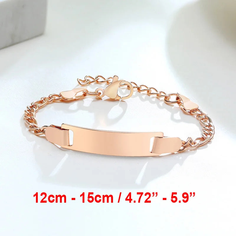 Personalisierte Gravur-Armbänder mit Geburtsdatum, persönliches Geburtstagsgeschenk, Edelstahlarmband