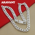 Aravant 10MM Herren Halskette Kette 925 Silber Halsketten Modeschmuck Accessoires