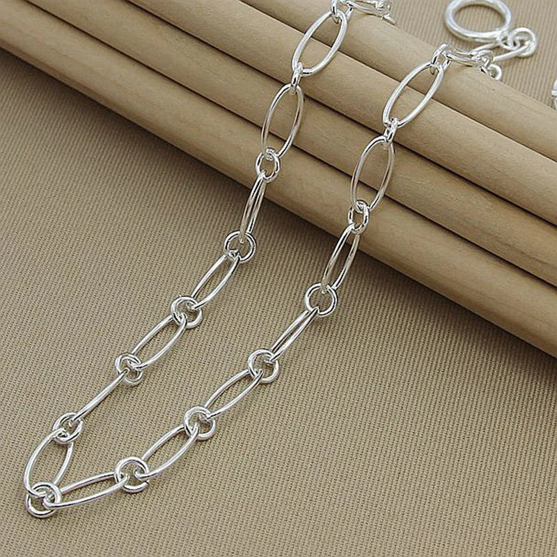 Aravant Collar de Cadena Simple de Plata 925 para Mujer Accesorios de Joyería de Moda