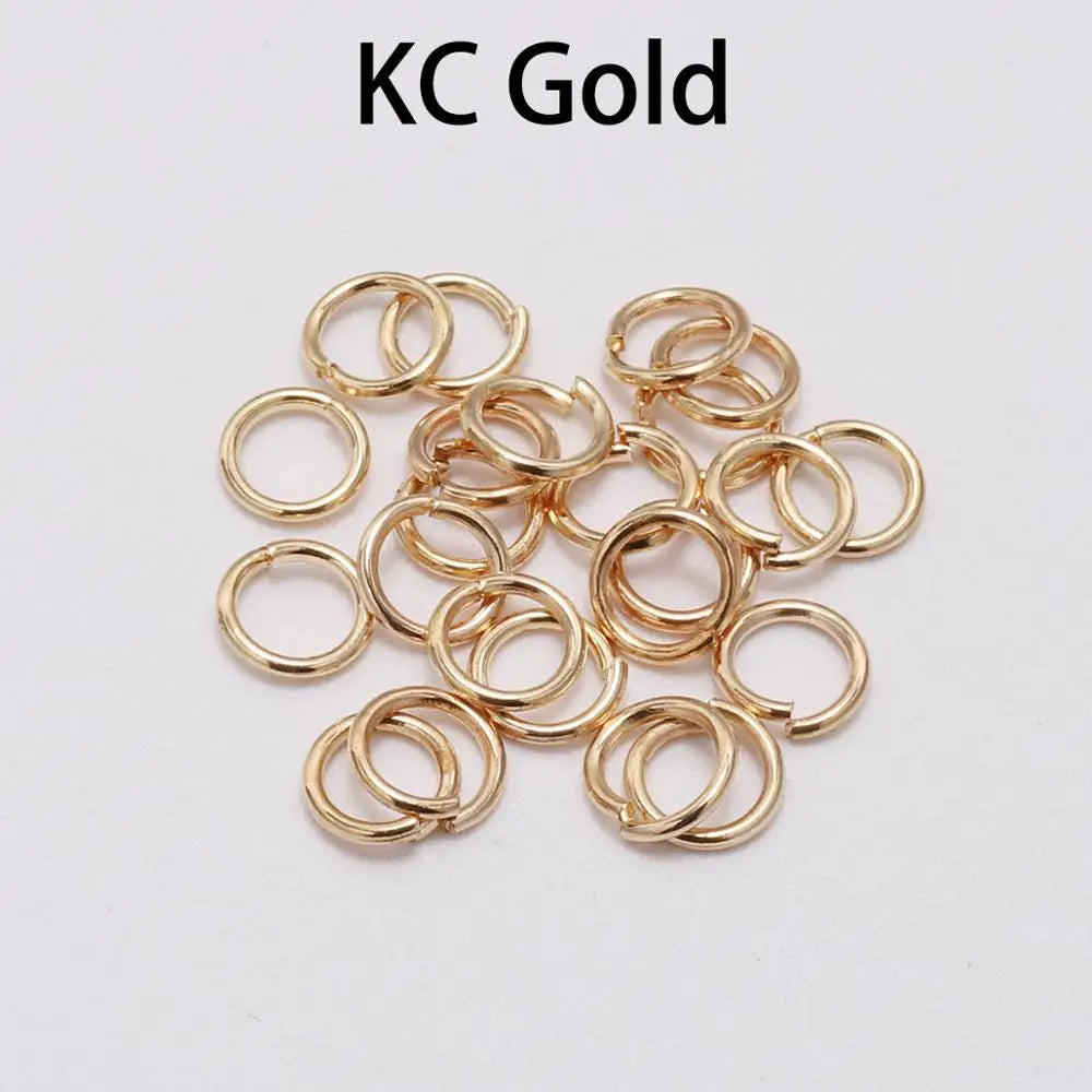 100-200 unidades/lote 4 5 6 8 10 mm anillos de salto abiertos bucles anillos partidos conectores de artesanía para la fabricación de joyas DIY accesorios