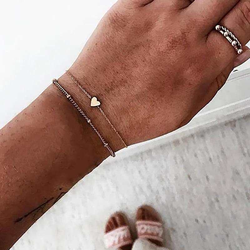 Boho Armreif für Frauen Schildkröte Elefant Herz Muschel Stern Mond Pfeil Karte Kristall Charms Perlen Armband Set Böhmischer Schmuck