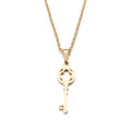 DOTIFI Stainless Steel Necklace For Women Lover's Fashion Key Pendant Clavicle Necklaces Valentine's Day Gift Card Jewelry