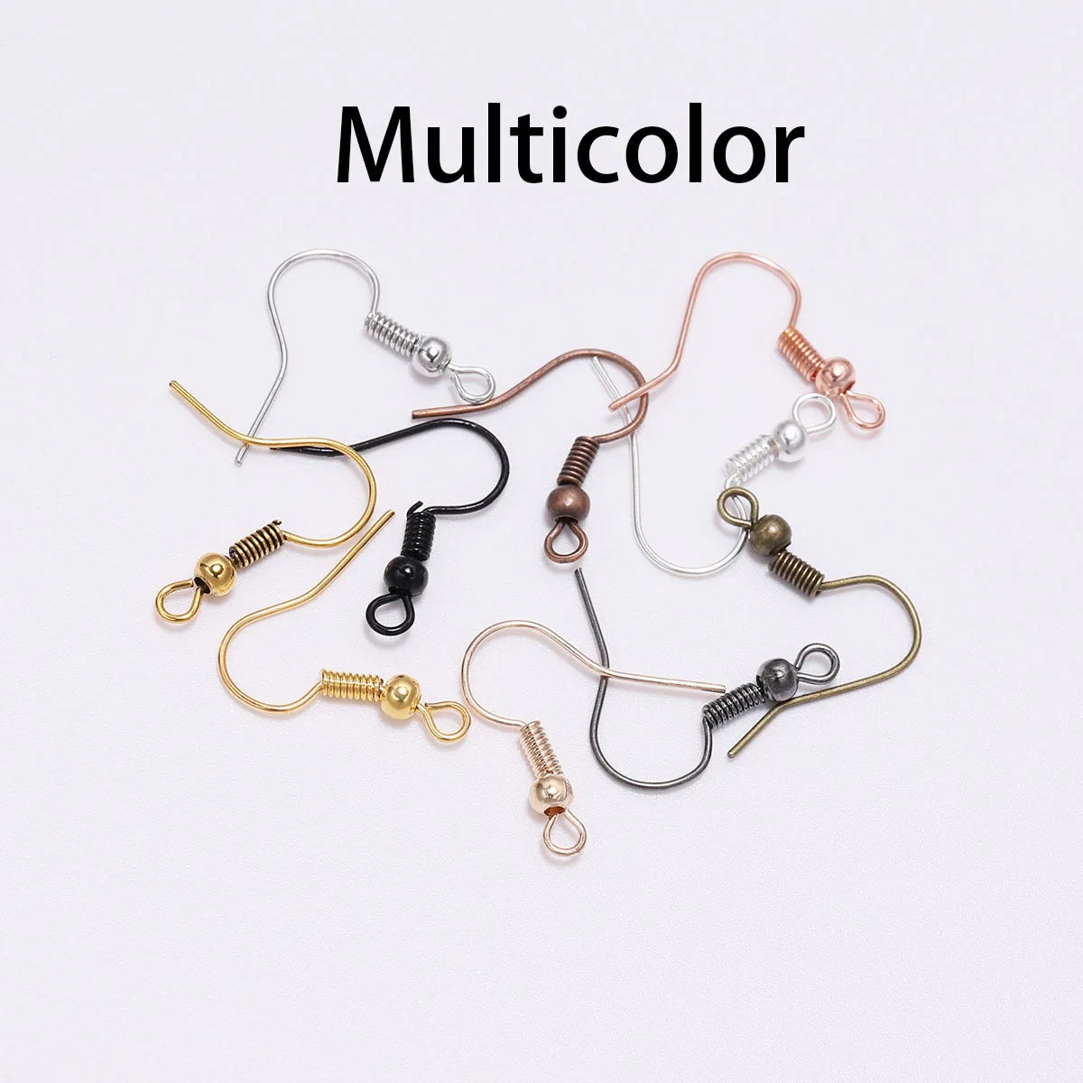 100 unidades 17x20mm Fornituras para Pendientes Cierres Ganchos Accesorios para Fabricación de Joyas DIY Ganchos de Aleación para Pendientes Accesorios