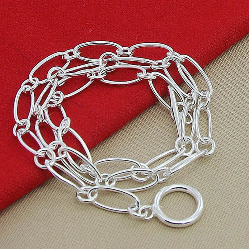 Aravant Collar de Cadena Simple de Plata 925 para Mujer Accesorios de Joyería de Moda