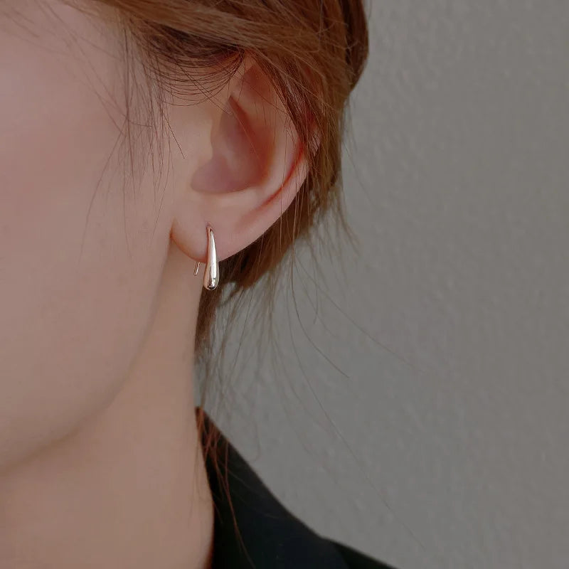 925 Sterlingsilber Wassertropfen Ohrringe für Damen  Einfaches Temperament Ins Retro Schmuck Party Geburtstagsgeschenke
