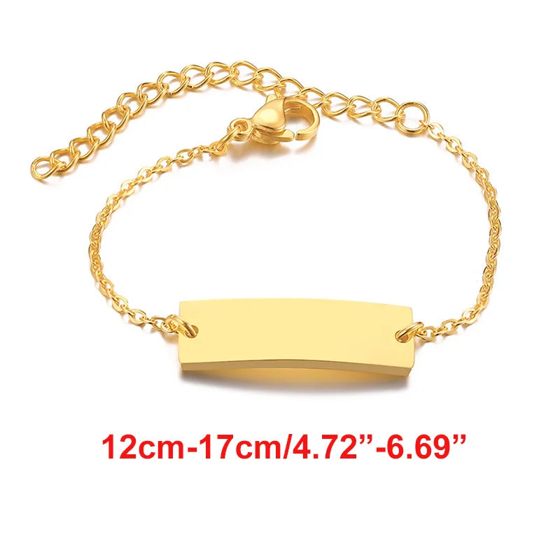 Personalisierte Gravur-Armbänder mit Geburtsdatum, persönliches Geburtstagsgeschenk, Edelstahlarmband
