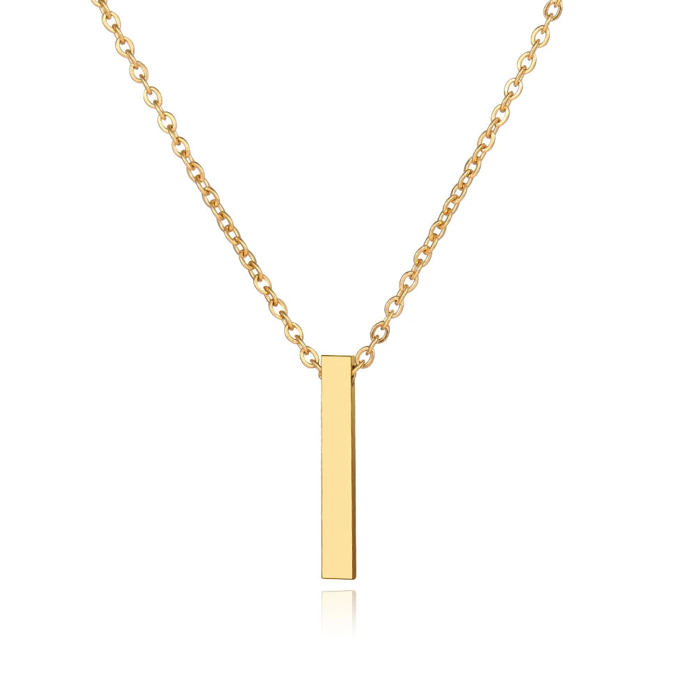 Stainless Steel Necklaces Minimalism Classic Fashion Style Men Chain Necklace For Women Jewelry Collar Pendant Gifts NEW