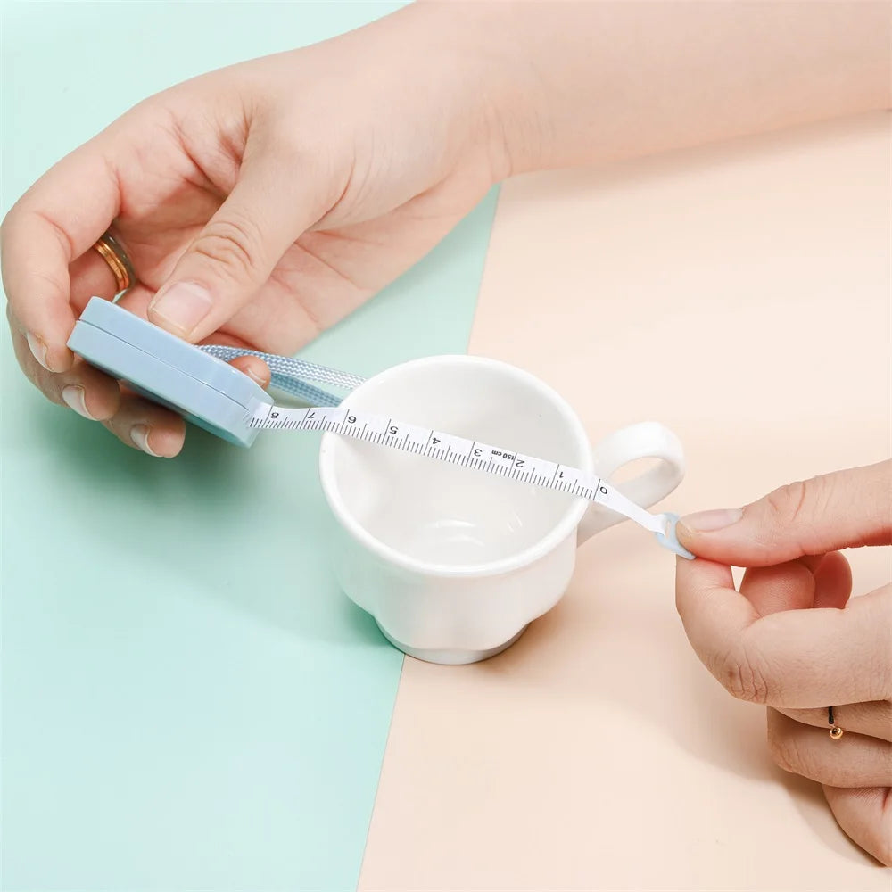 1 unidad de cinta métrica portátil de 150 cm/60 pulgadas, regla Macaron, regla de altura para niños, cinta métrica de centímetros para herramientas de manualidades de joyería DIY