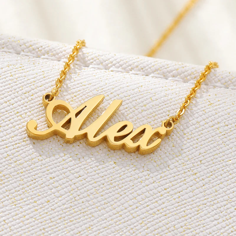 Handmade Any Custom Name Necklace Women Men Jewelry BFF Personalized Handmade Necklaces Choker Gift Friendship