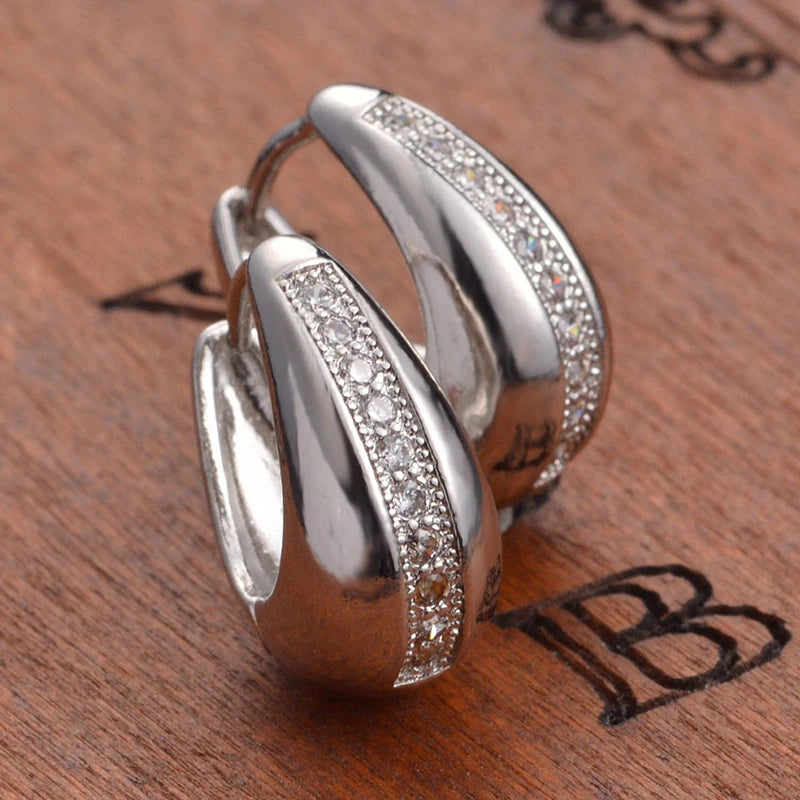 Pendientes de aro pequeños de 18 mm de plata de ley 925 auténtica para mujer, regalo de joyería para bodas