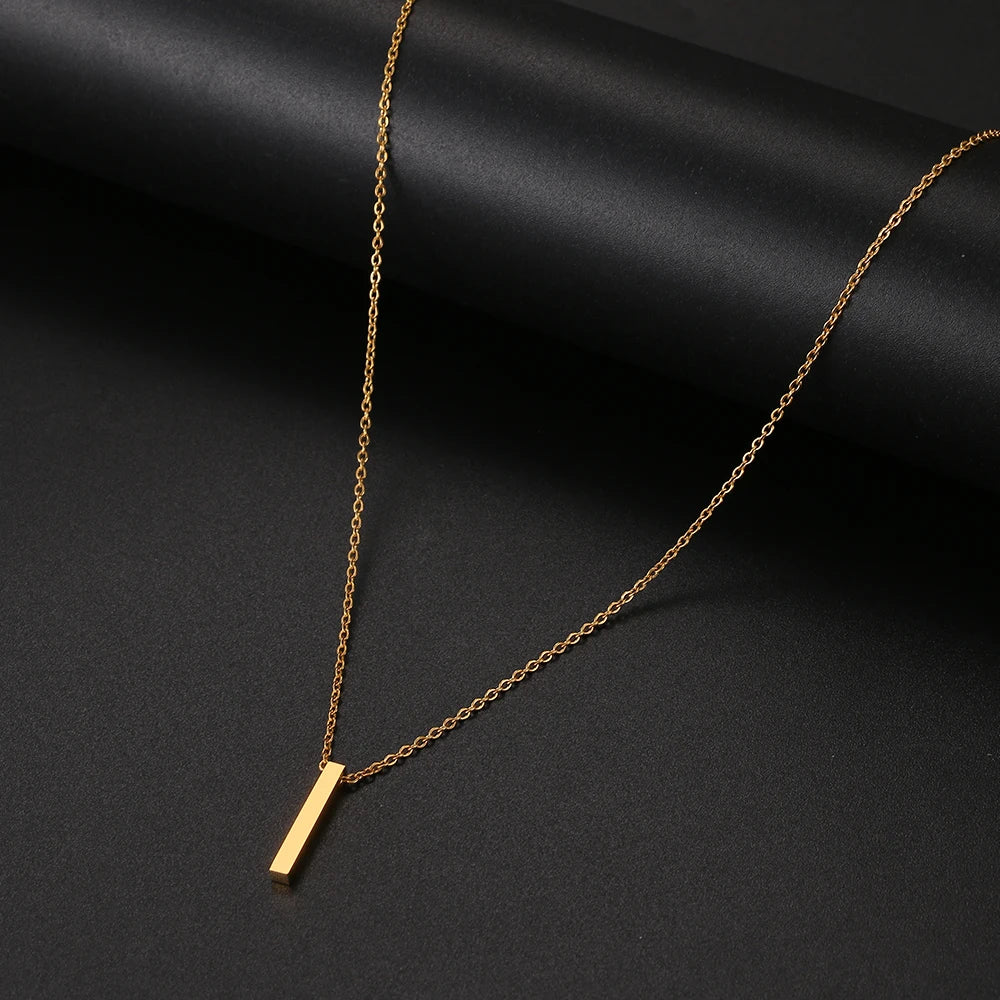 Stainless Steel Necklaces Minimalism Classic Fashion Style Men Chain Necklace For Women Jewelry Collar Pendant Gifts NEW