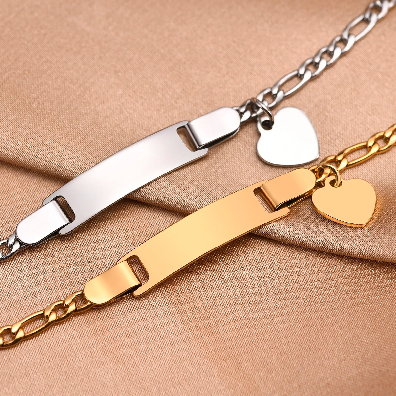 Personalisierte Armbänder mit Gravur für Namen und Geburtsdatum, persönliches Geburtstagsgeschenk für kleine Jungen und Mädchen, Edelstahlarmband