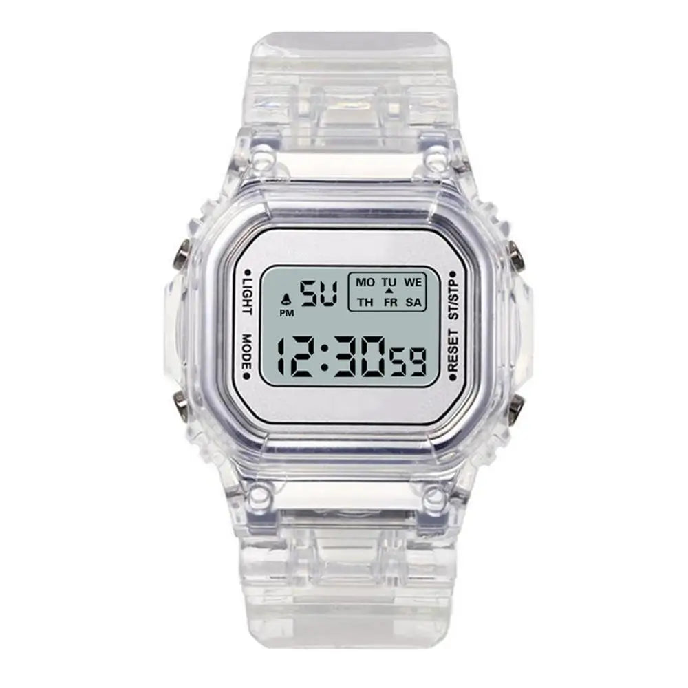 Luxus Damen Roségold Silikonuhren Frauen Mode LED Digitaluhr Lässige Damen Elektronische Armbanduhr Reloj Mujer 2025