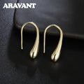 Aravant 925er Silber Ohrringe für Damen Wassertropfen Gold Ohrringe Mode Hochzeitsschmuck Geschenke