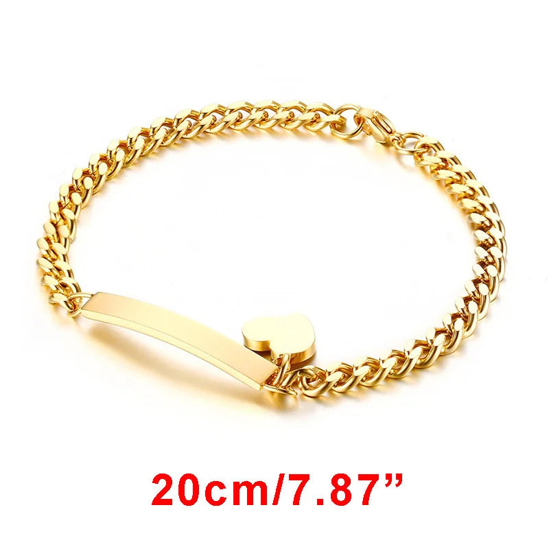 Personalisierte Armbänder mit Gravur für Namen und Geburtsdatum, persönliches Geburtstagsgeschenk für kleine Jungen und Mädchen, Edelstahlarmband