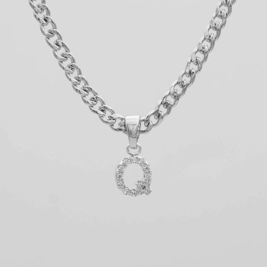 Vera Lux™ ICY Initial Necklace | Cuban