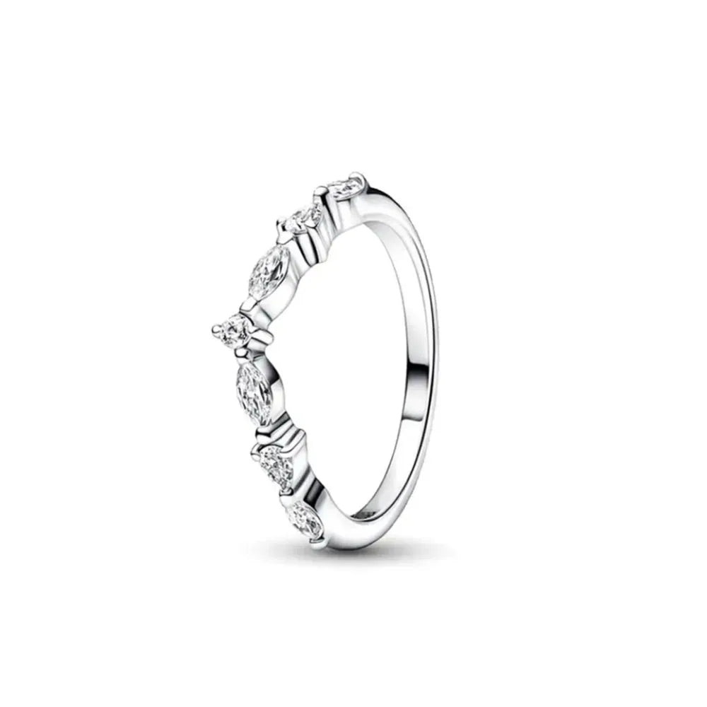 925 Silberring, neuer rot-weiß-blauer Steinring, passend für jeden Anlass, Armband, Halskette, passendes DIY-Geburtstagsgeschenk
