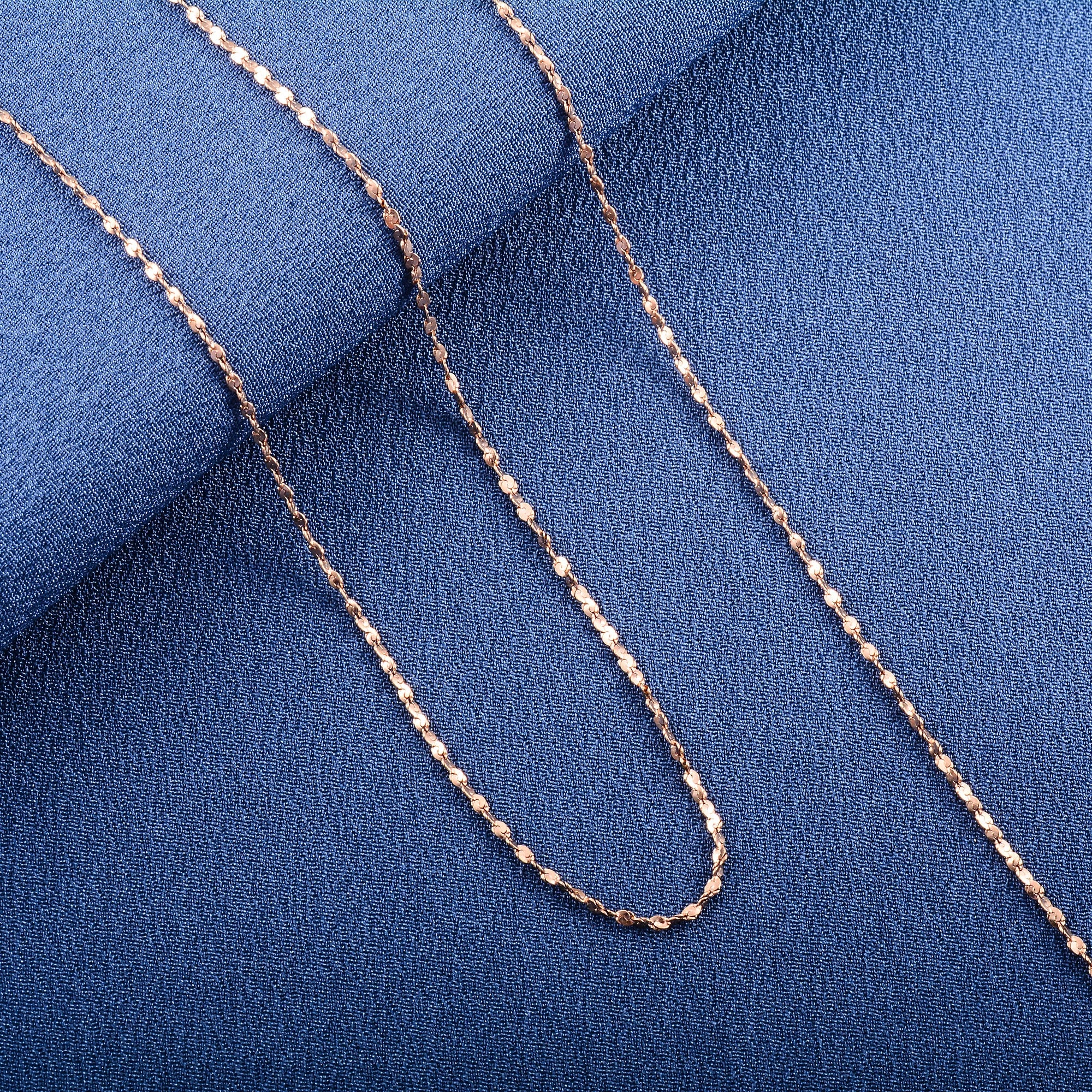 Dainty Women Necklace Glitter Cable Chain Stainless Steel Jewelry Accessories on Neck Collar for Ladies Choker DIY Gift