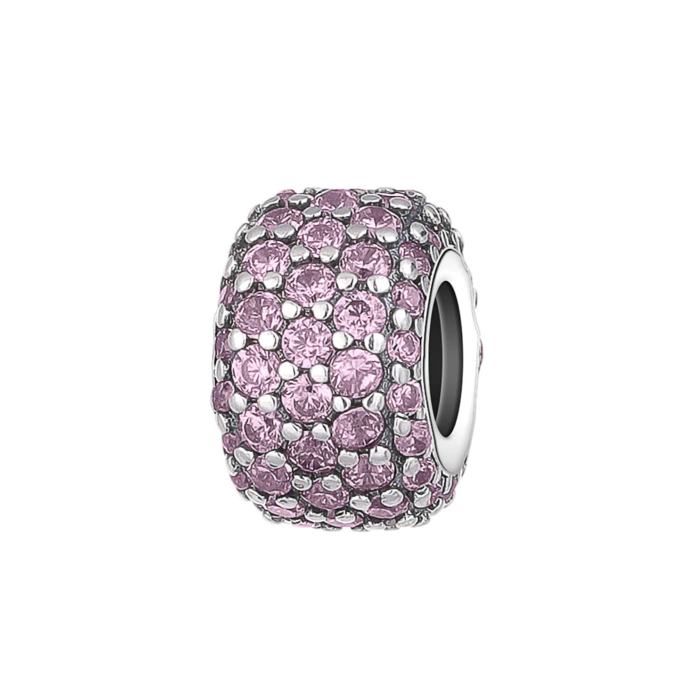 2026 Frühlings-Pink-Serie Ballon Schmetterling Blumen-Anhänger passend für S925 Europäische 925 Sterling Silber Armband Armreifen Halskette