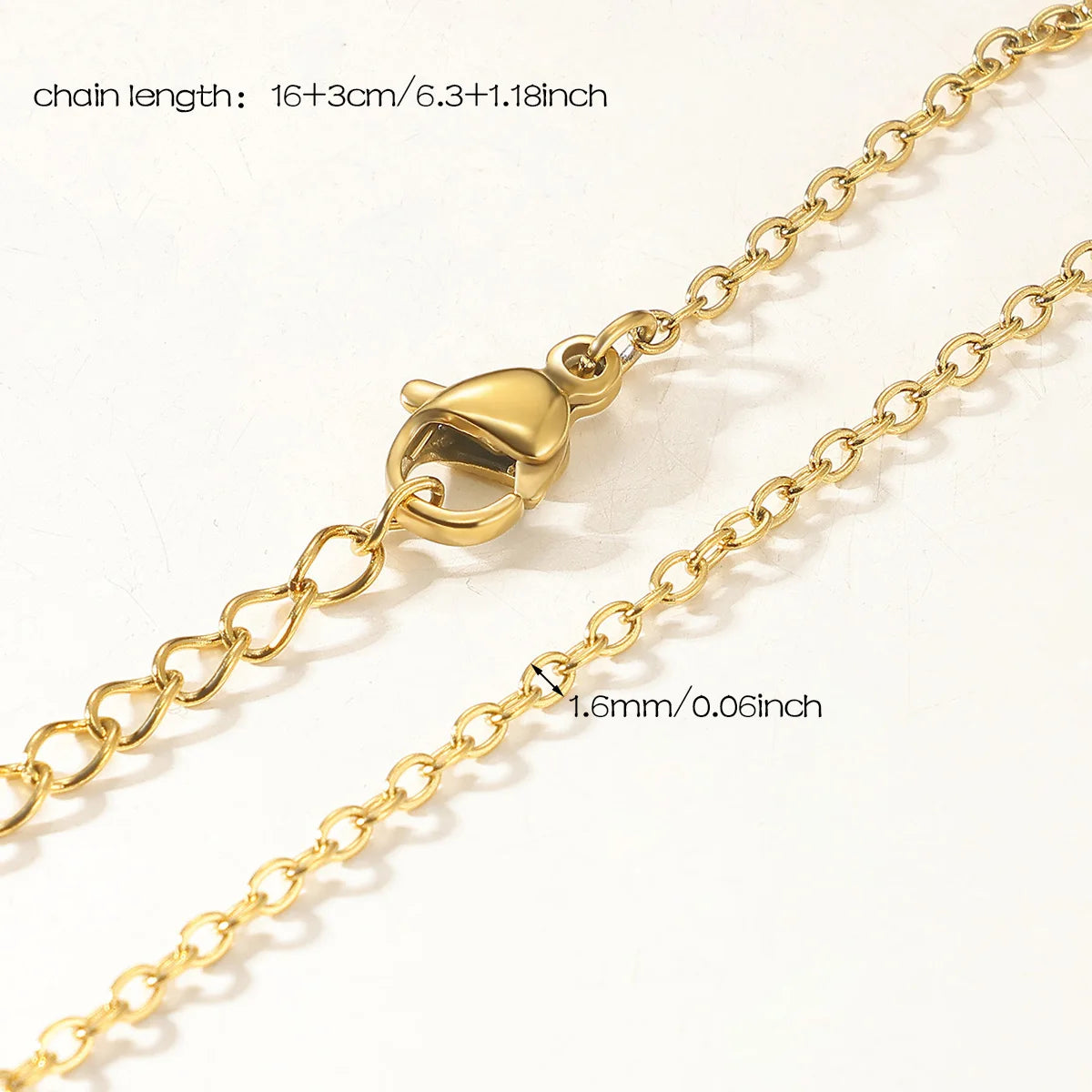 10pcs/Lot 45cm Stainless Steel Golden/Silvery Color 304 Chains Necklace Women Jewelry Making Accessories DIY Handmade Supplies