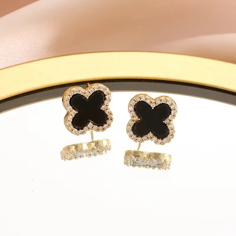 Exquisitos Pendientes de Cristal con Hojas y Flores para Mujer, Circonia AAA, Mariposa Rosa, Borla, Pendientes para Novia, Fiesta, Boda, Joyería