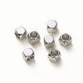 50 Stück/Los 14K 18K Gold Messing Würfel Vierkant Spacer Beads Lose Charm Perlen für DIY Armbänder Halskette Schmuckherstellung Zubehör