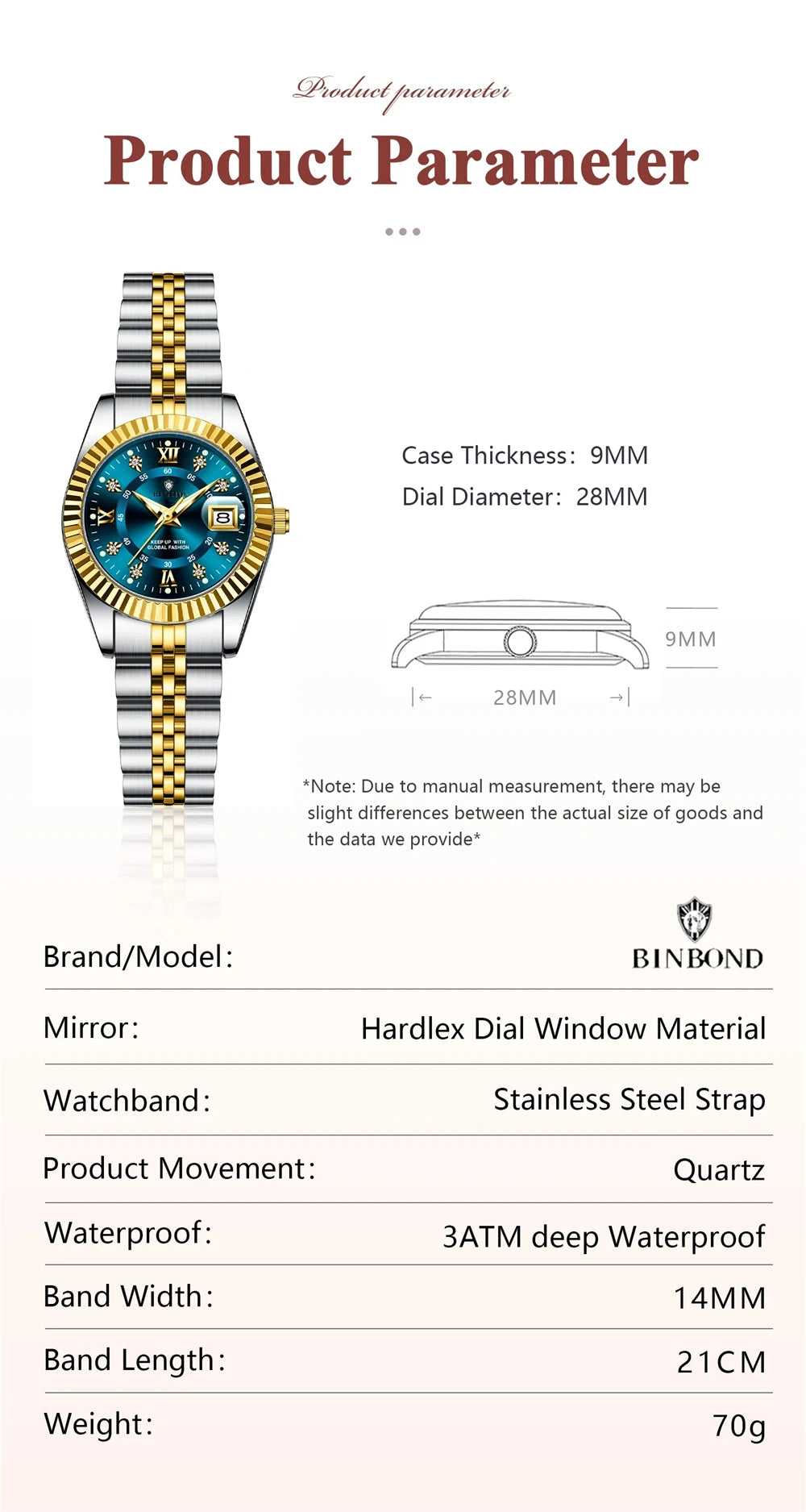 Relojes de pulsera de cuarzo de moda de 28MM, nuevos relojes para mujer, reloj pequeño de oro de lujo con diamantes para mujer, todo por 1 real, reloj de mujer