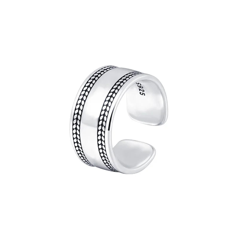 925 Sterlingsilber Glatte Oberfläche Einfache Ringe für Frauen Hochzeit Luxus Schmuck Accessoires Großhandel Kostenloser Versand Schmuck