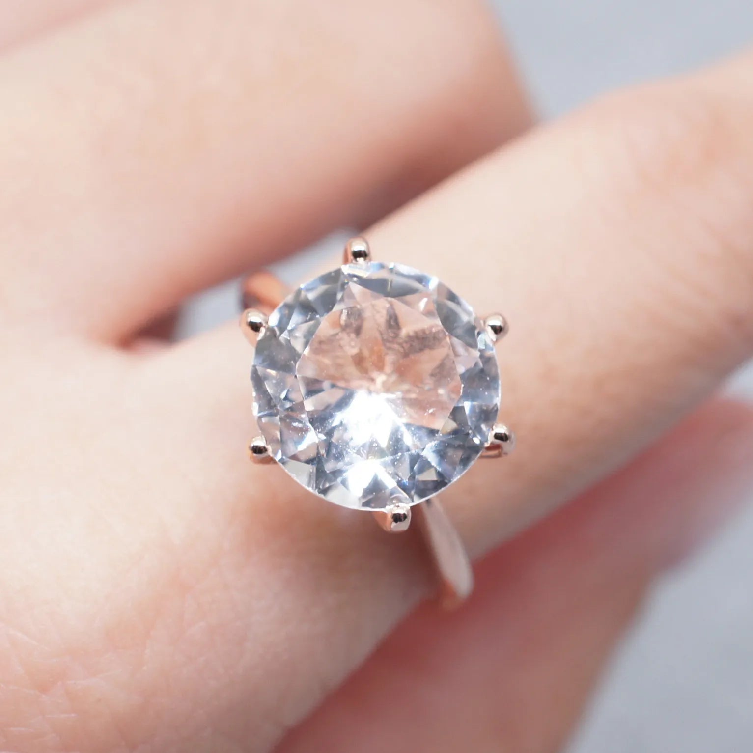 925 Sterlingsilber Echter Moissanit-Ring Anmut Bankett Glänzender Schmuck Verlobungsgeschenk